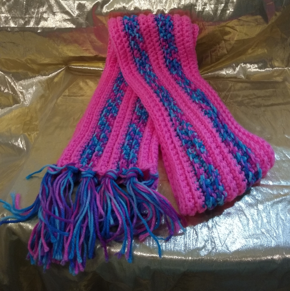 Crochet Rib Scarf, New - Picture 2 of 5